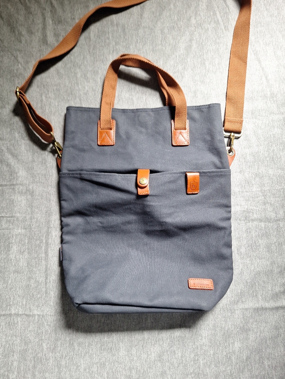 Tourbon  Canvas Clip-on Quick-release Bike Panniers Versatile Shoulder Bag - Picture 14 of 16